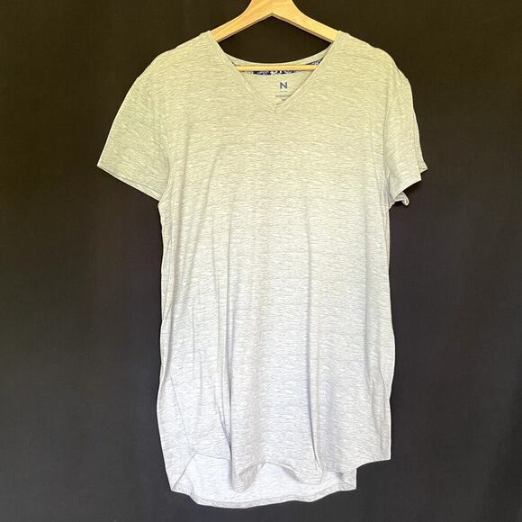 Natori Other - Natori V-Neck Sleep Shirt Medium Grey Womens Heathered Stretch Knit